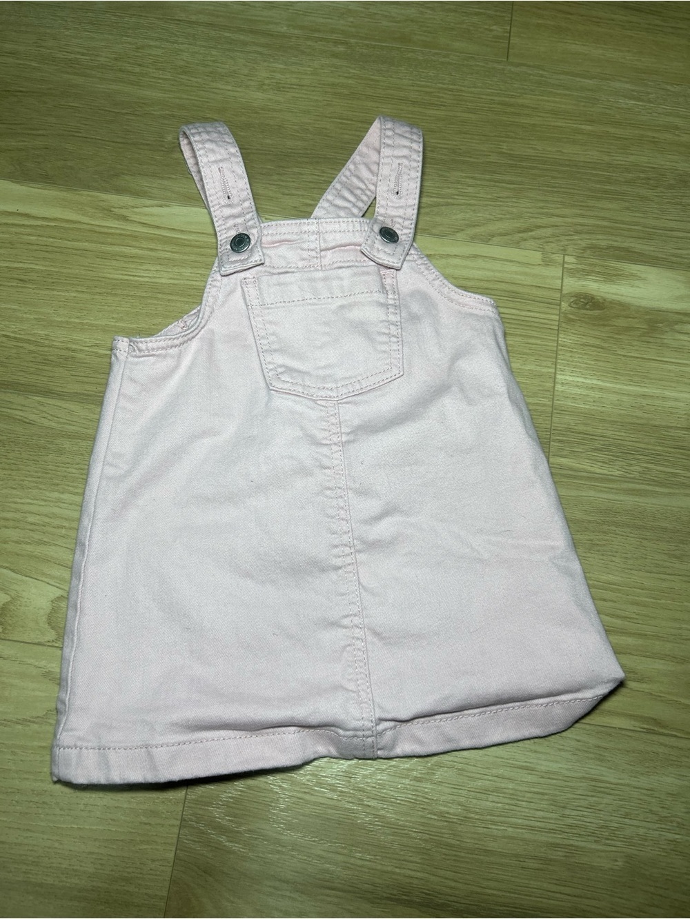 Old Navy Pale Pink Denim Overall Dress